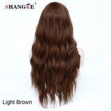 SHANGKE 26'' Long Kinky Curly Hair Wigs For African Americans Heat Resistant Synthetic Wigs For  Women 5 Colors Available