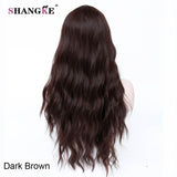 SHANGKE 26'' Long Kinky Curly Hair Wigs For African Americans Heat Resistant Synthetic Wigs For  Women 5 Colors Available