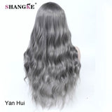 SHANGKE 26'' Long Kinky Curly Hair Wigs For African Americans Heat Resistant Synthetic Wigs For  Women 5 Colors Available