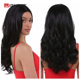 Wignee Hand Made Front Ombre Color Long Blonde Synthetic Wigs For Black/White Women High Temperature Glueless Cosplay Hair Wigs